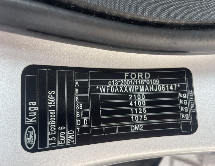 Ford Kuga SUV / Terénní 1,5 l 110 kw