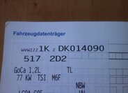 Volkswagen Golf Kabriolet 1,2 l 77 kw