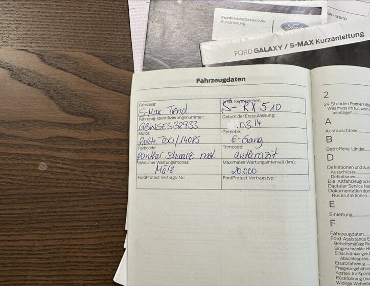 Ford S-MAX MPV 2,0 l 103 kw