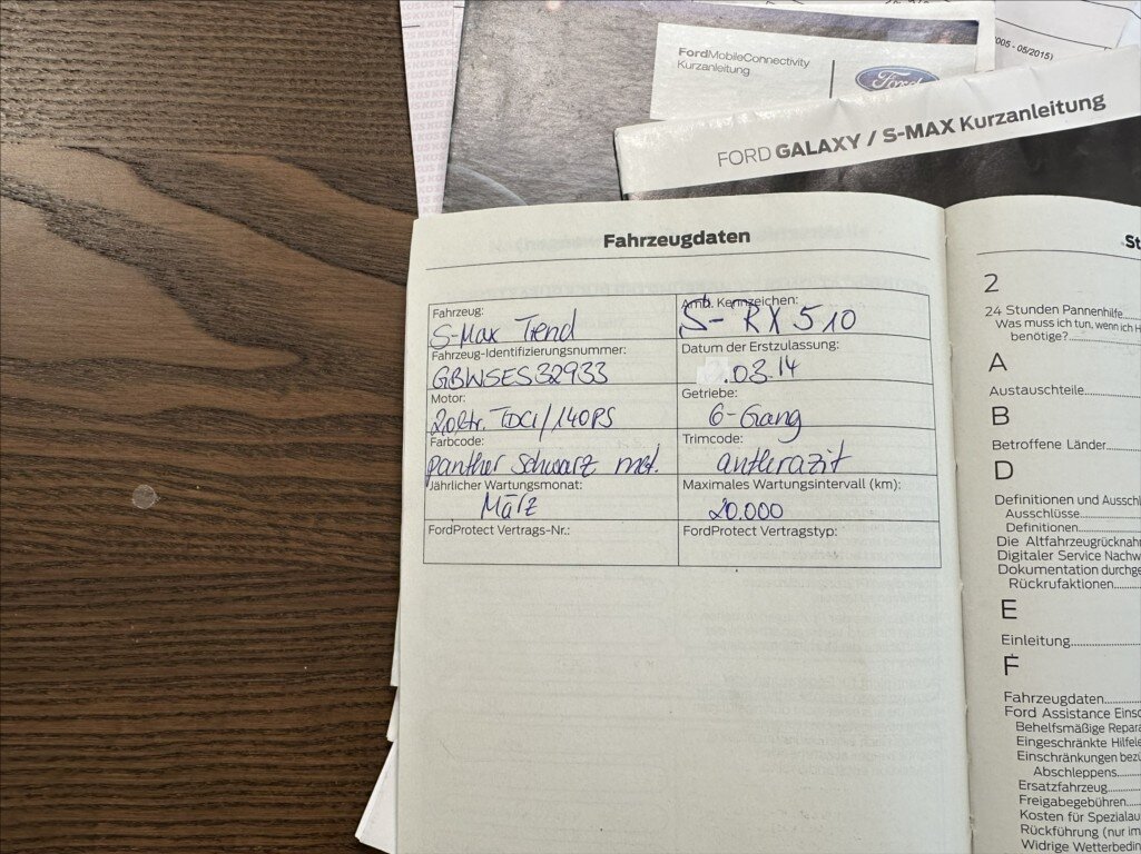 Ford S-MAX MPV 2,0 l 103 kw