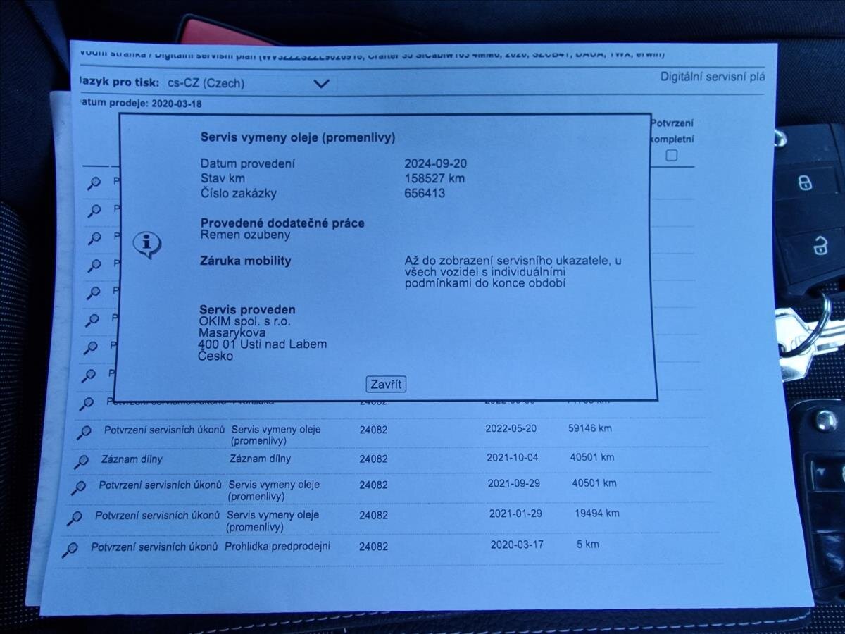 Volkswagen Crafter Skříň 2,0 l 103 kw