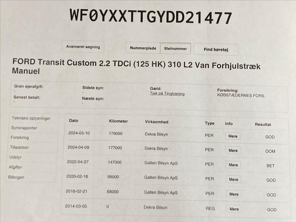 Ford Transit Custom Ostatní 2,2 l 92 kw