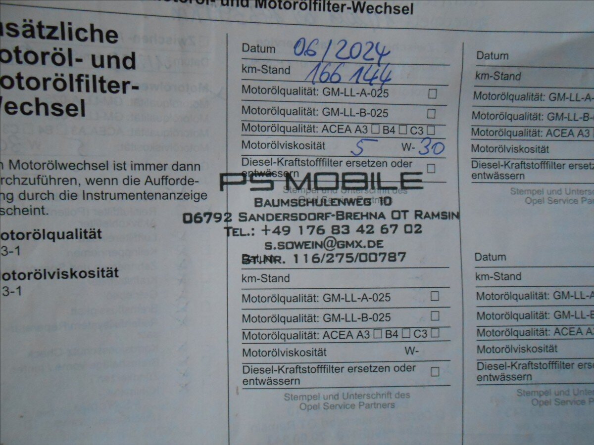 Opel Insignia Kombi 1,6 l 85 kw