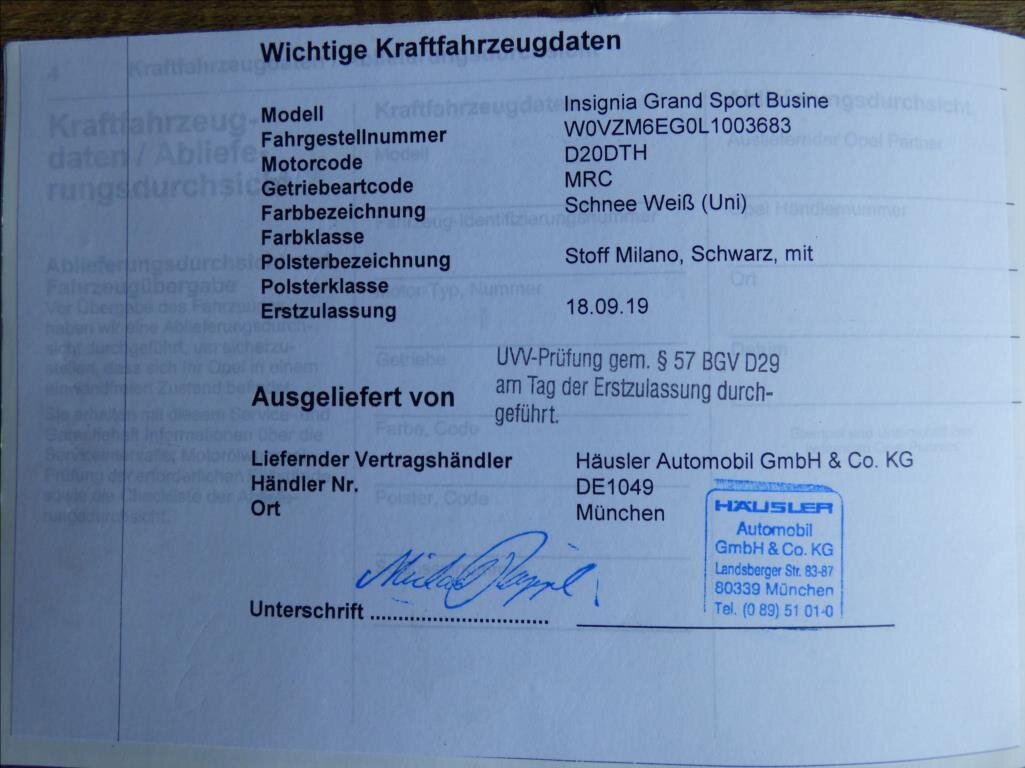 Opel Insignia Liftback 2,0 l 125 kw