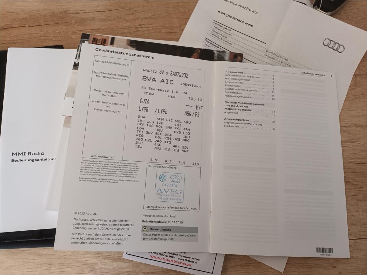 Audi A3 Hatchback 1,2 l 77 kw