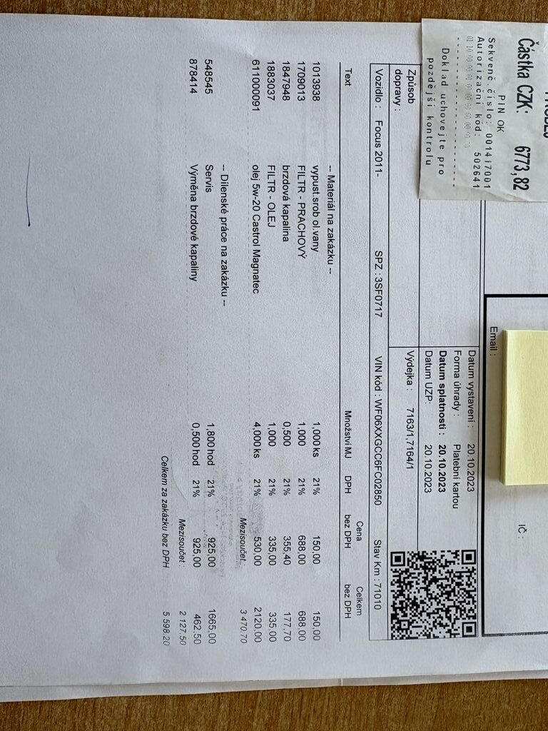 Ford Focus Kombi 1,6 l 77 kw