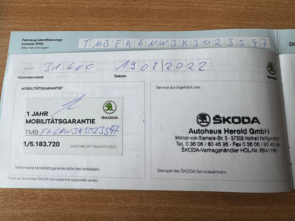 Škoda Scala Hatchback 1,5 l 110 kw