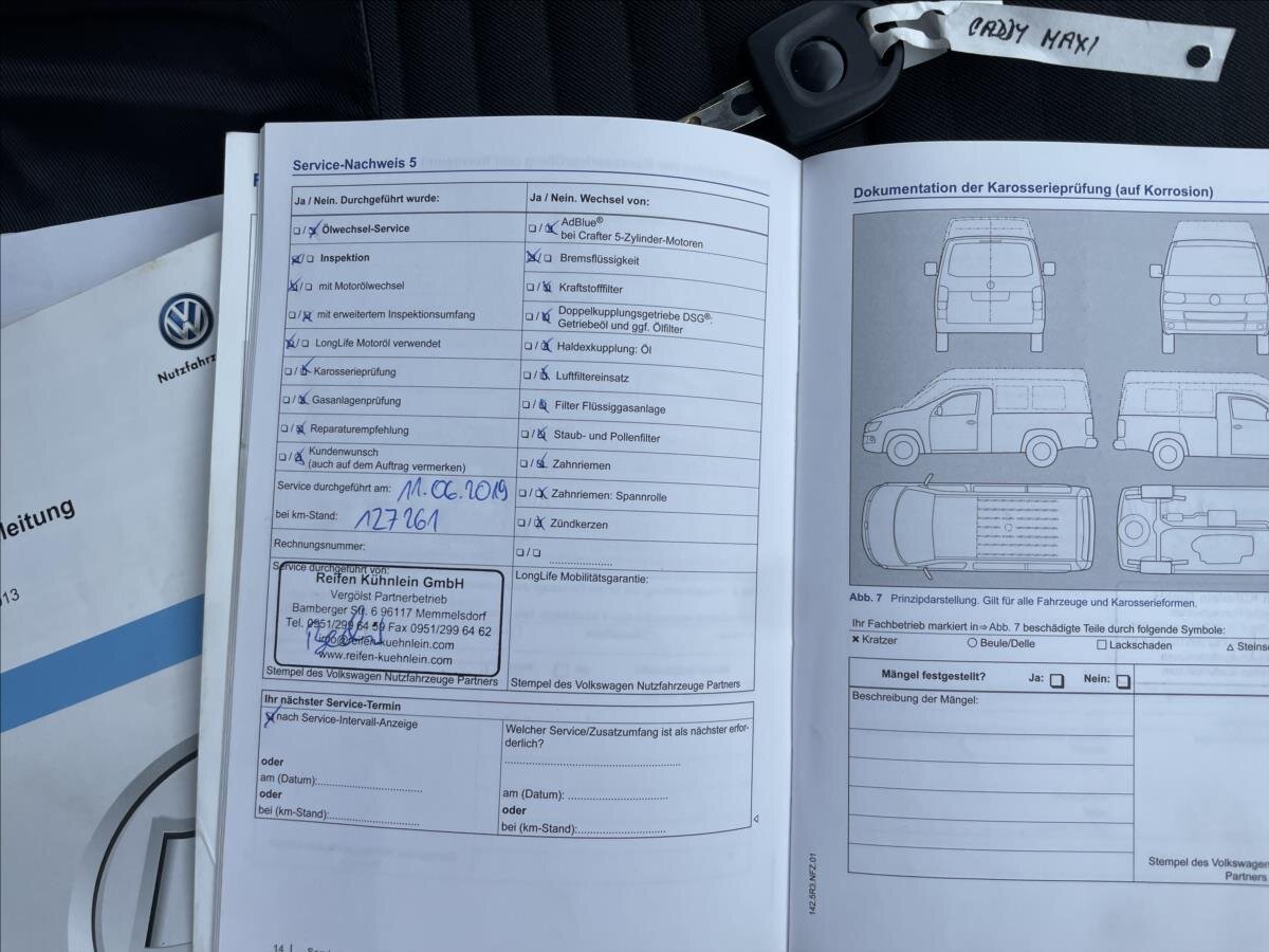 Volkswagen Caddy Kombi 2,0 l 103 kw