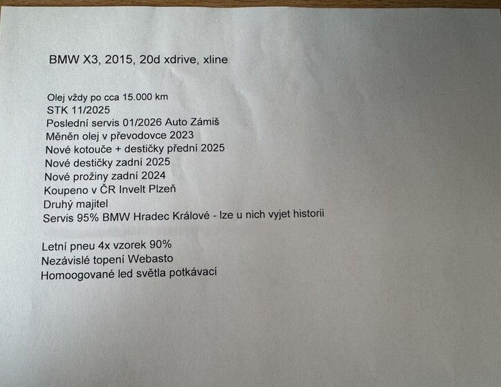 BMW X3 SUV 2,0 l 140 kw