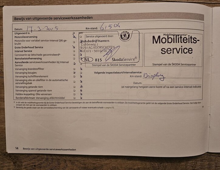 Škoda Superb Kombi 1,4 l 92 kw