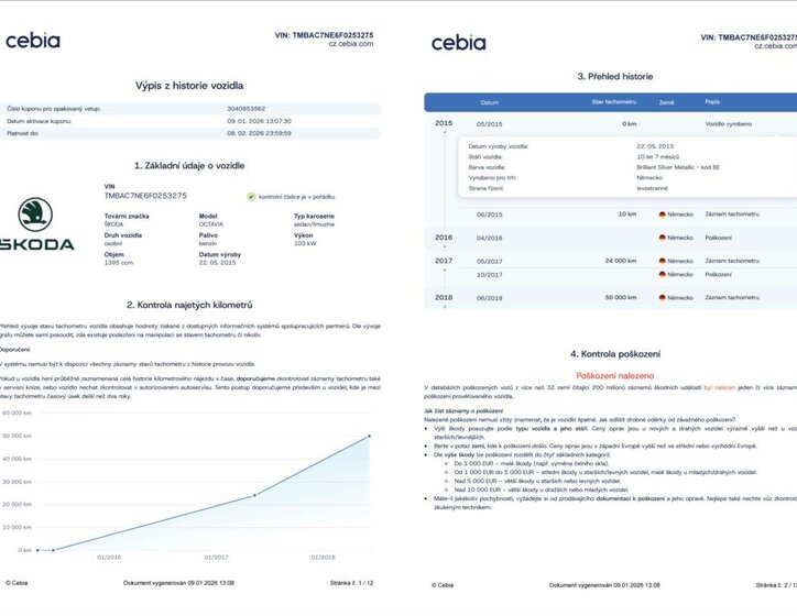 Škoda Octavia Liftback 1,4 l 103 kw