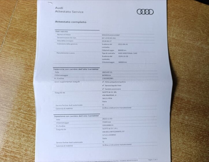 Audi Q2 SUV 999,0 85 kw