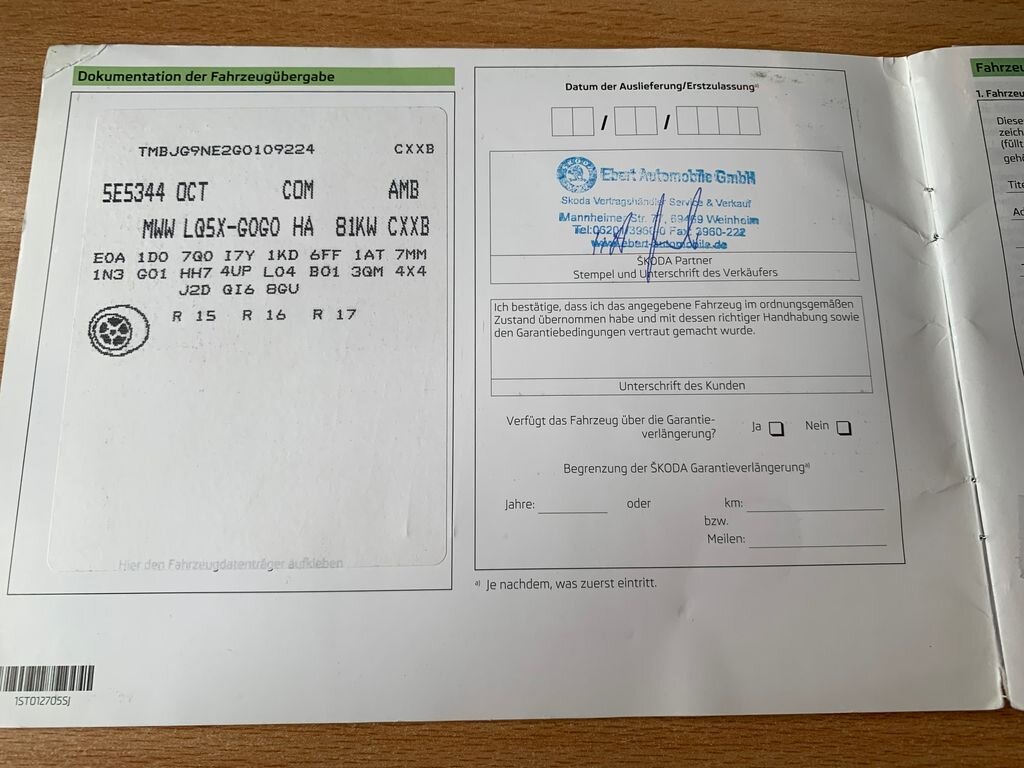 Škoda Octavia Kombi 1,6 l 81 kw