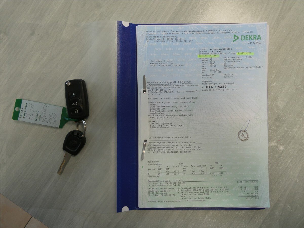 Volkswagen Caddy MPV 2,0 l 75 kw