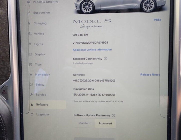 Tesla Model S Sedan / Limuzína 0,0 310 kw