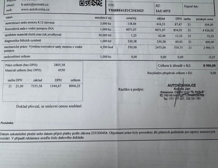 Škoda Octavia Liftback 2,0 l 103 kw