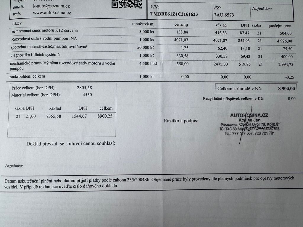 Škoda Octavia Liftback 2,0 l 103 kw