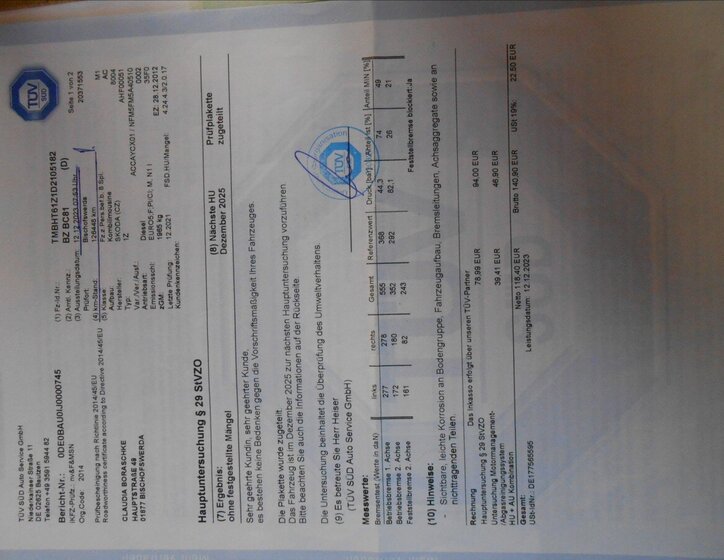 Škoda Octavia Kombi 1,6 l 77 kw