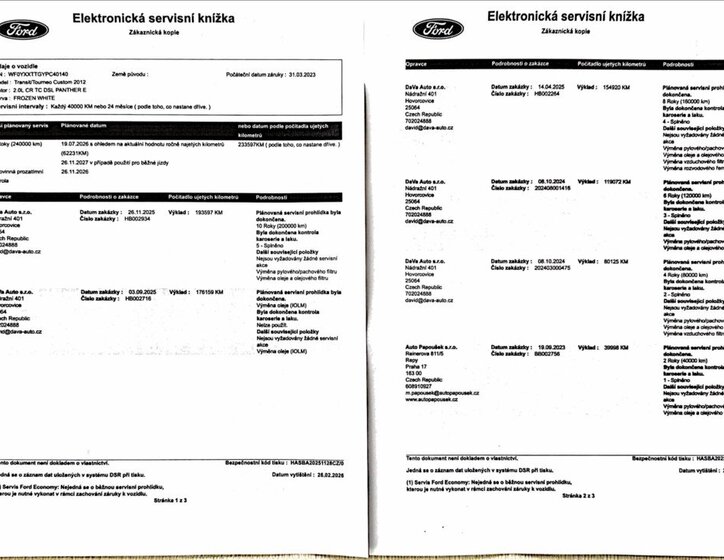 Ford Transit Custom Skříň 2,0 l 77 kw