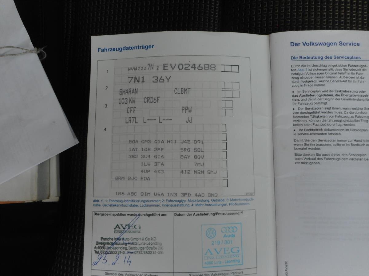 Volkswagen Sharan MPV 2,0 l 103 kw