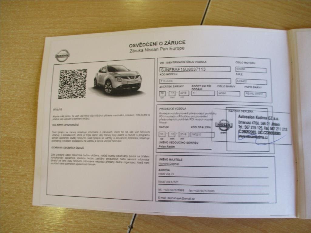 Nissan Juke SUV / Terénní 1,6 l 83 kw