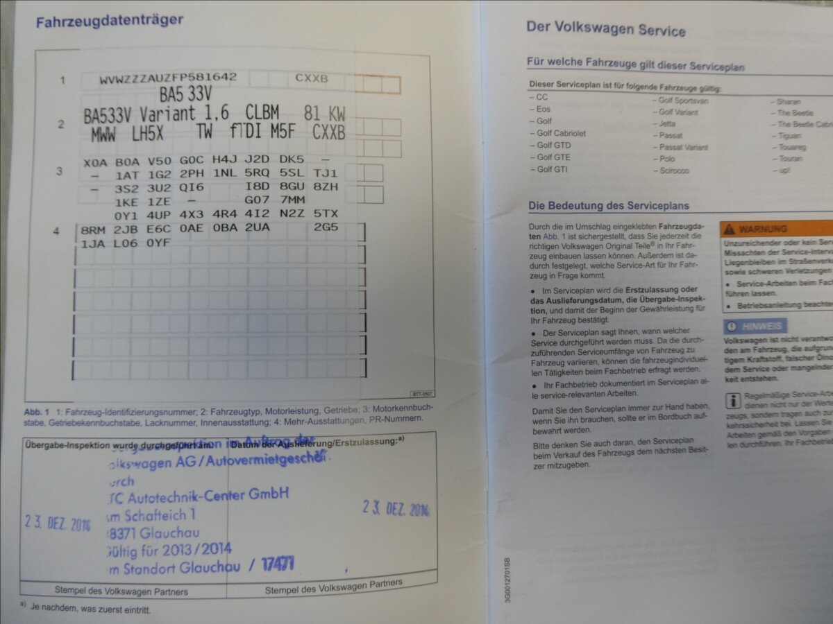 Volkswagen Golf Kombi 1,6 l 81 kw