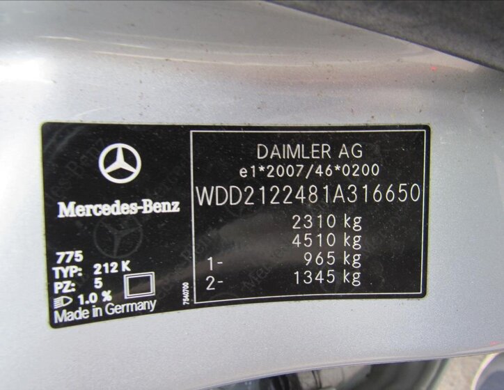 Mercedes-Benz Třídy E Kombi 1,8 l 135 kw