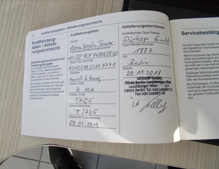 Opel Astra Kombi 1,6 l 81 kw