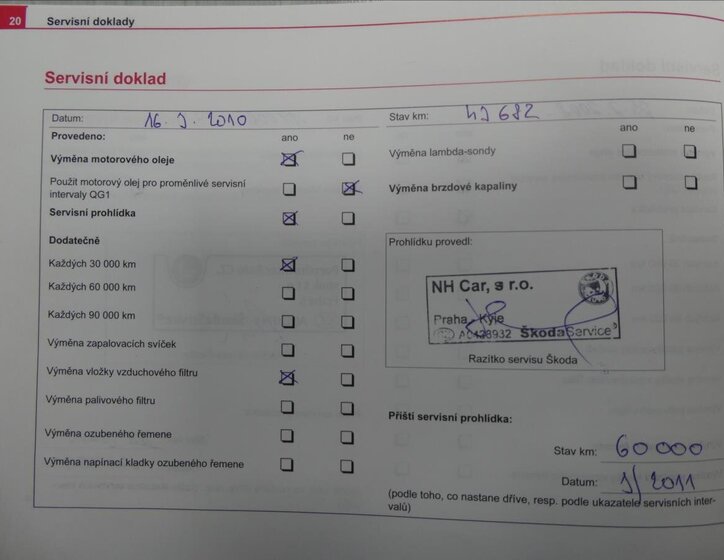 Škoda Octavia Liftback 1,6 l 75 kw