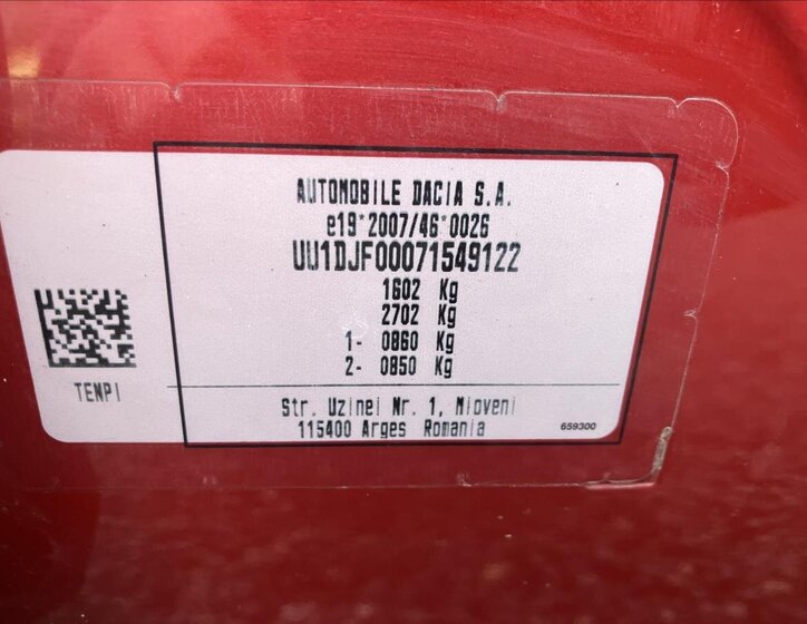 Dacia Sandero Hatchback 999,0 67 kw