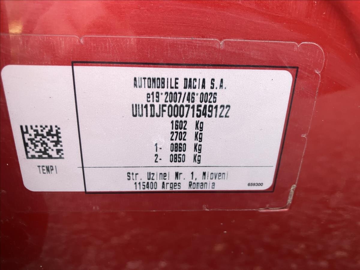 Dacia Sandero Hatchback 999,0 67 kw