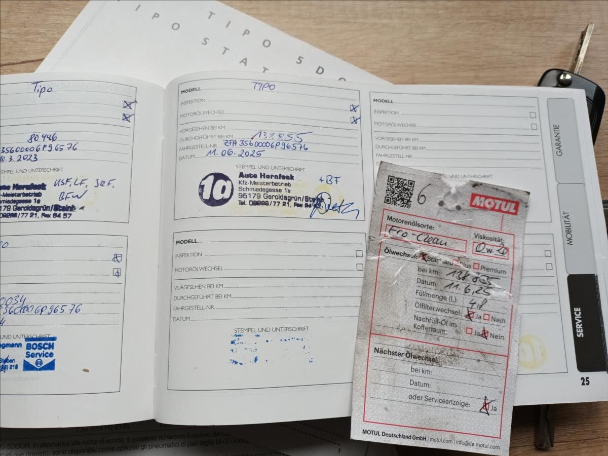 Fiat Tipo Kombi 1,6 l 88 kw