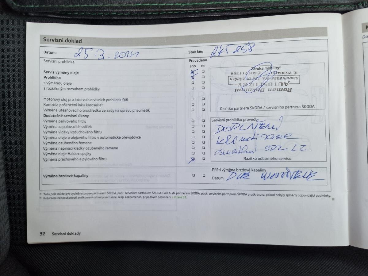 Škoda Octavia Sedan / Limuzína 2,0 l 110 kw