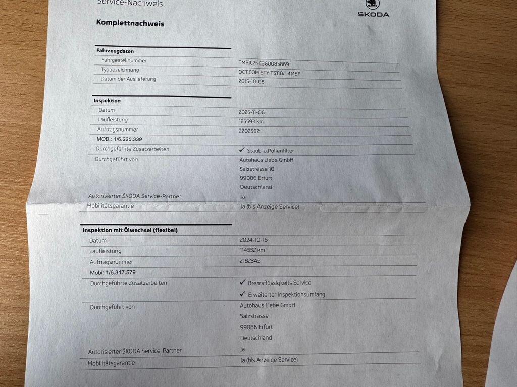 Škoda Octavia Kombi 1,4 l 110 kw