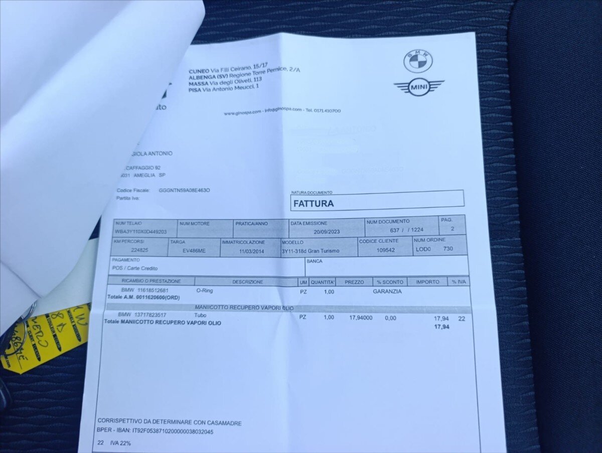 BMW Řada 3 Liftback 2,0 l 105 kw