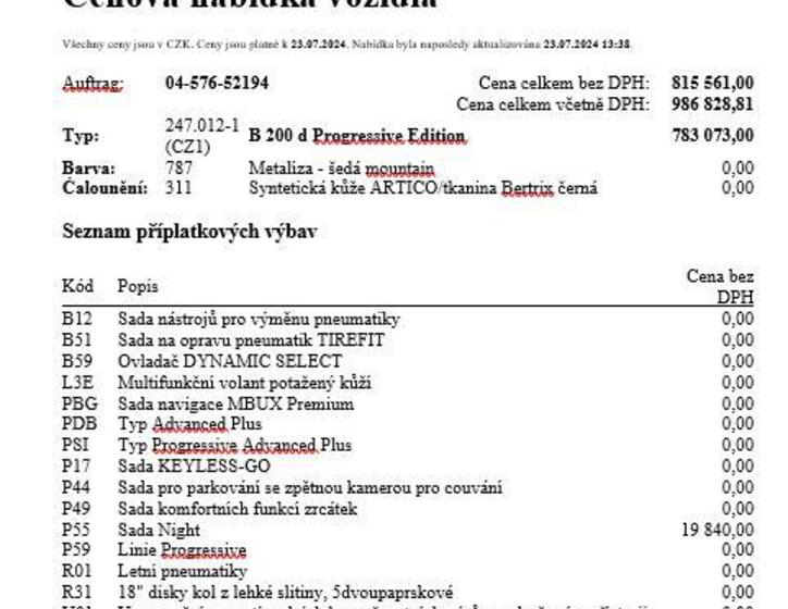 Mercedes-Benz Třídy B 17