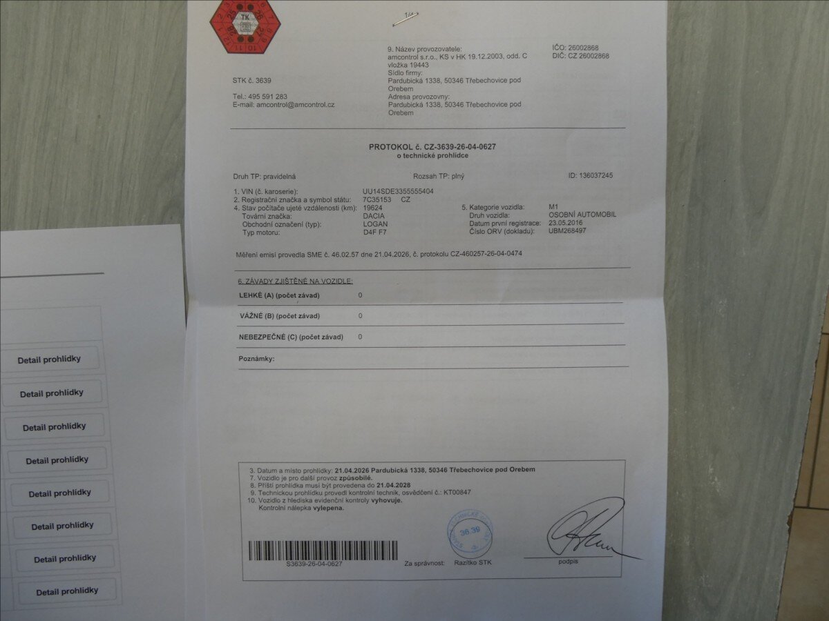 Dacia Logan Sedan / Limuzína 1,1 l 54 kw