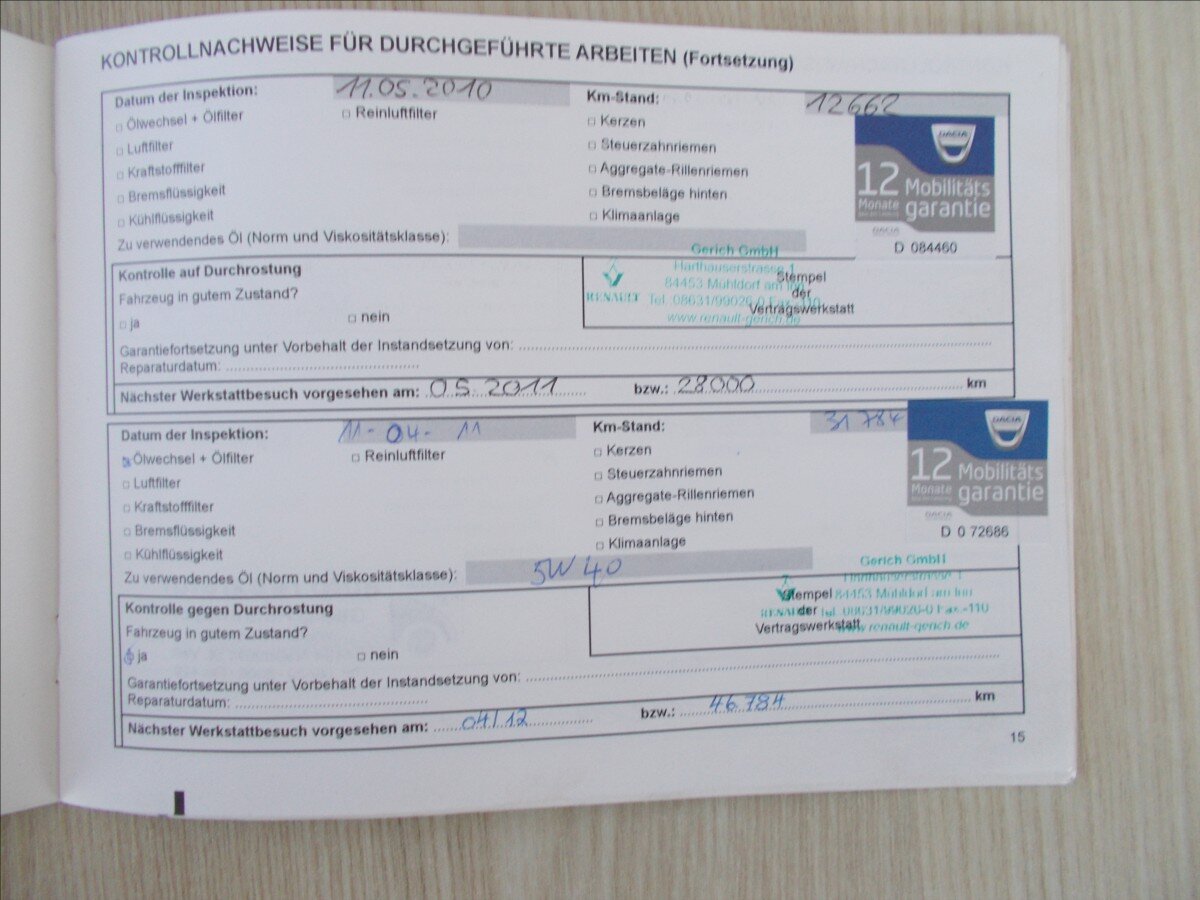 Dacia Logan Kombi 1,4 l 55 kw