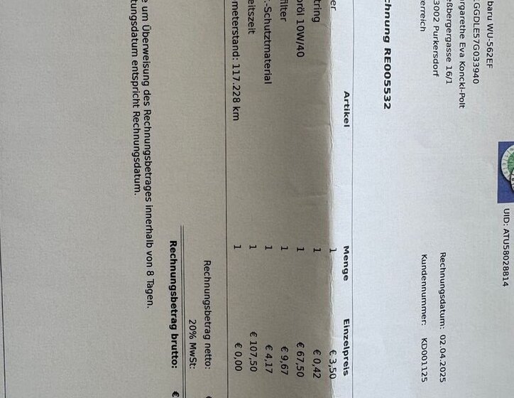 Subaru Impreza Kombi 1,5 l 77 kw