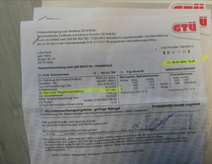 Smart Forfour Hatchback 1,1 l 55 kw