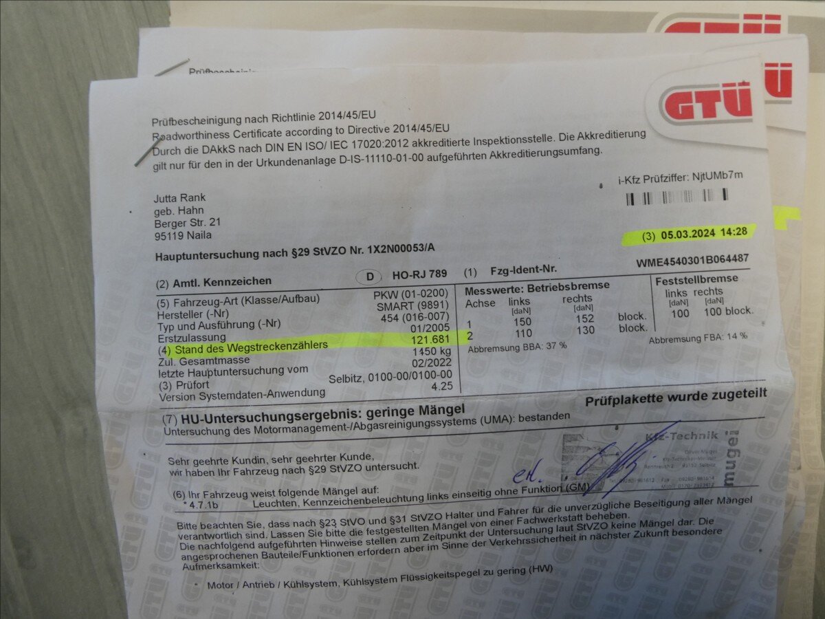 Smart Forfour Hatchback 1,1 l 55 kw