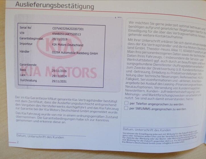 KIA Picanto Hatchback 998,0 49 kw