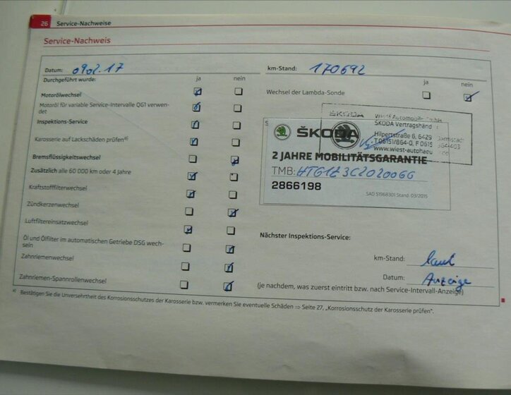 Škoda Octavia Kombi 1,6 l 77 kw