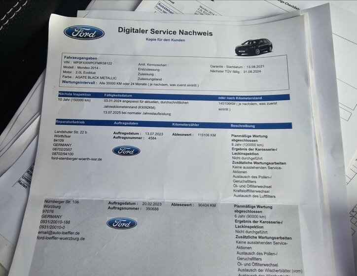 Ford Mondeo Kombi 2,0 l 88 kw