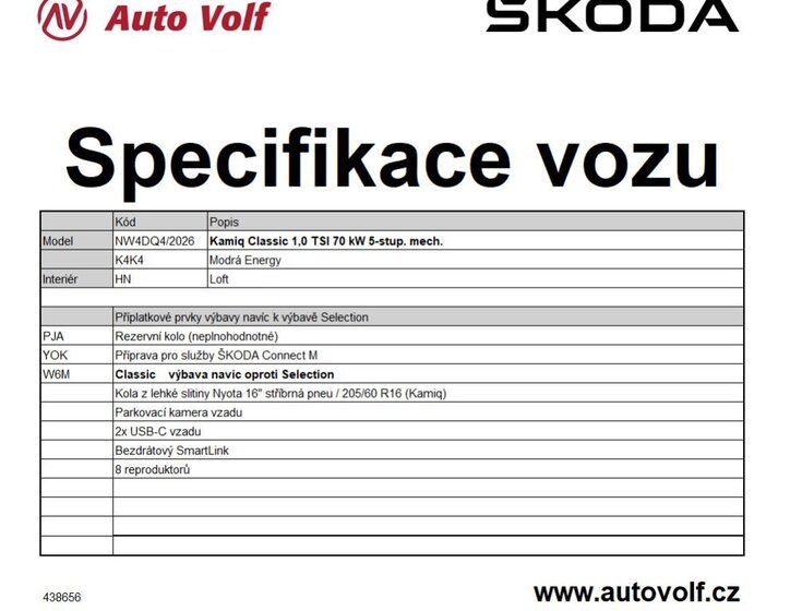 Škoda Kamiq SUV 999,0 70 kw