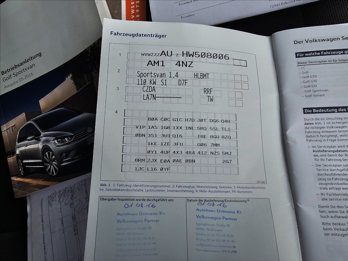 Volkswagen Golf Sportsvan Kombi 1,4 l 110 kw