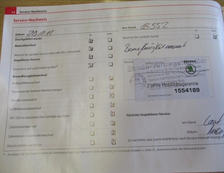 Škoda Fabia Hatchback 1,2 l 63 kw