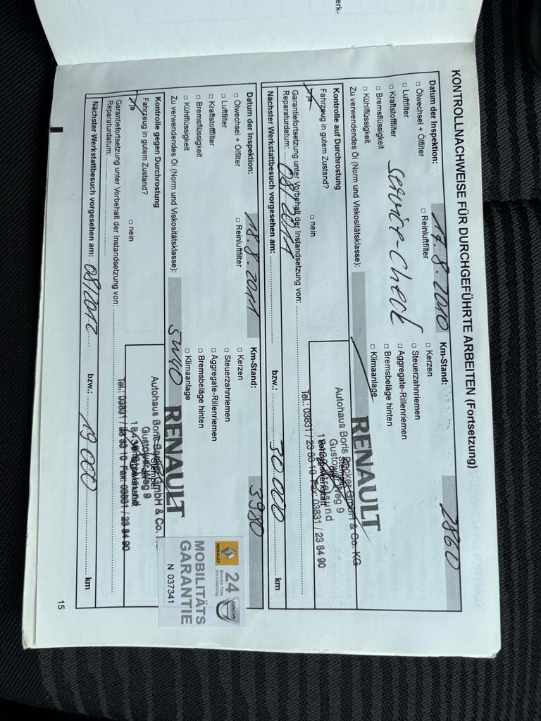 Dacia Sandero Hatchback 1,6 l 64 kw