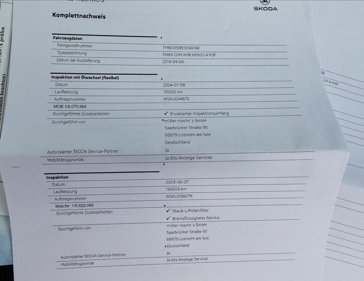 Škoda Fabia Kombi 1,4 l 63 kw