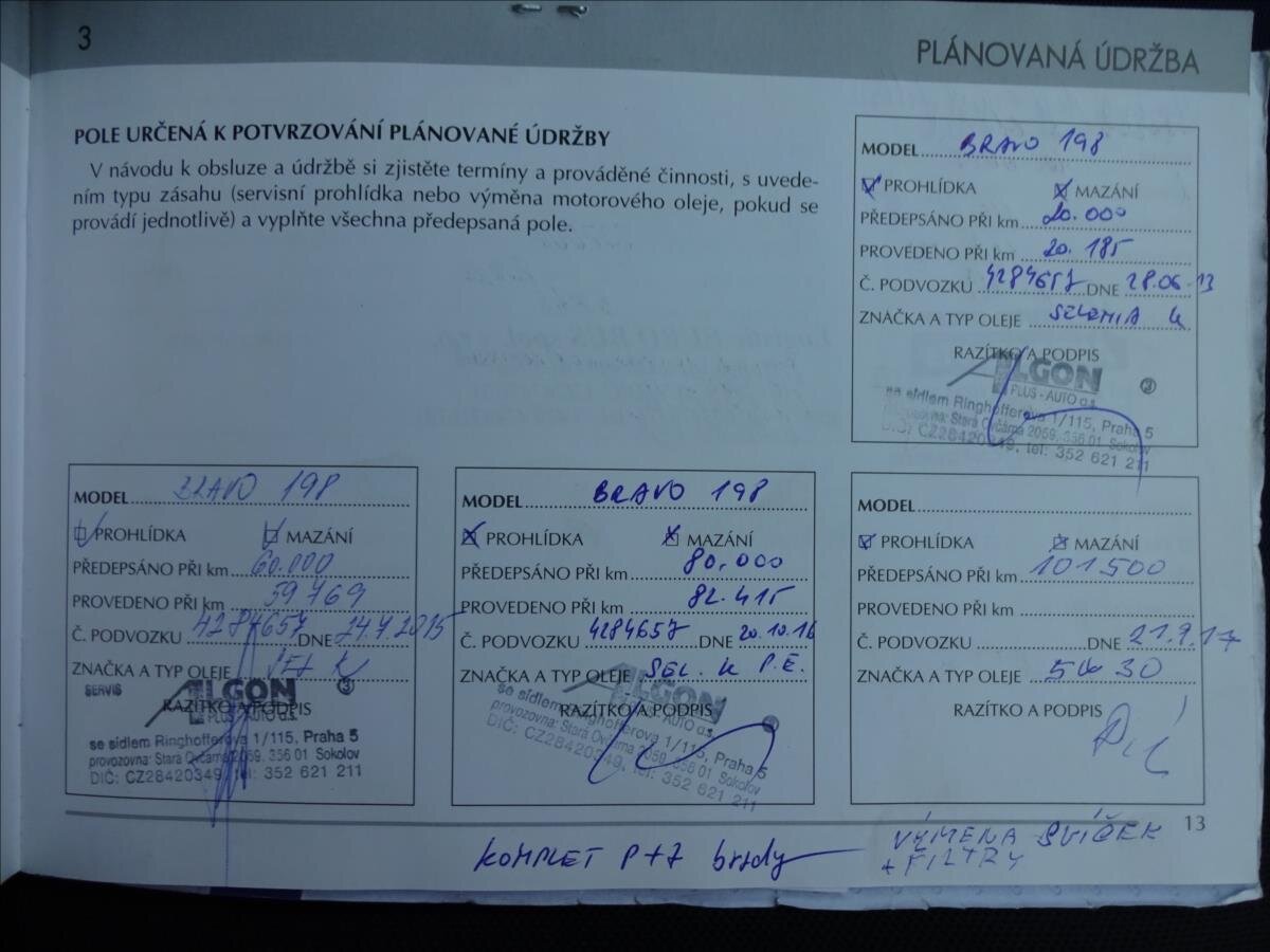 Fiat Bravo Kombi 1,4 l 66 kw